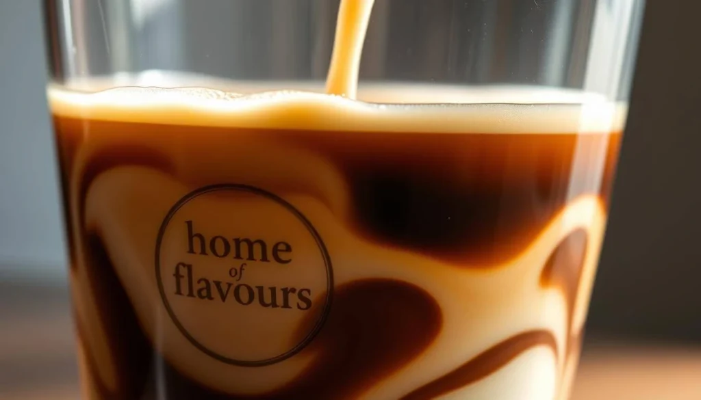 how to mix americano coffee and cream