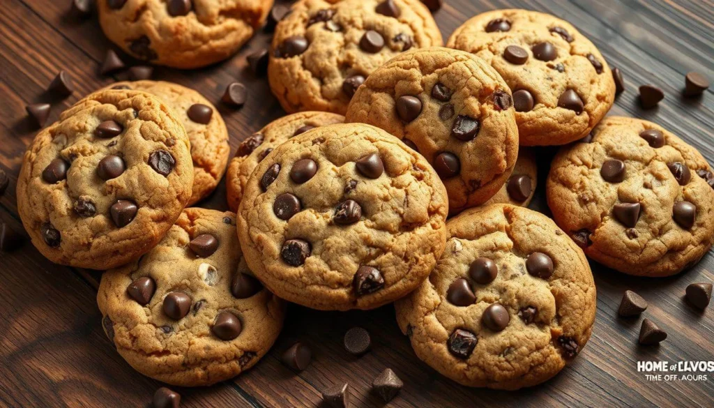 Baking Ingredients for Chocolate Chip Cookies in Small Portion