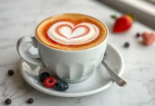 how to mix americano coffee and cream