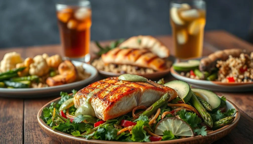 Skillet of Tuscan chicken with spinach and sun-dried tomatoes