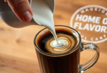 how to mix americano coffee and cream