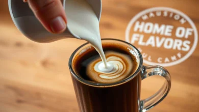 how to mix americano coffee and cream